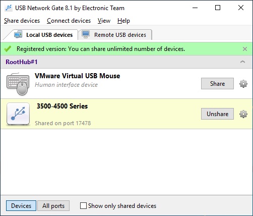 usb network gate for window